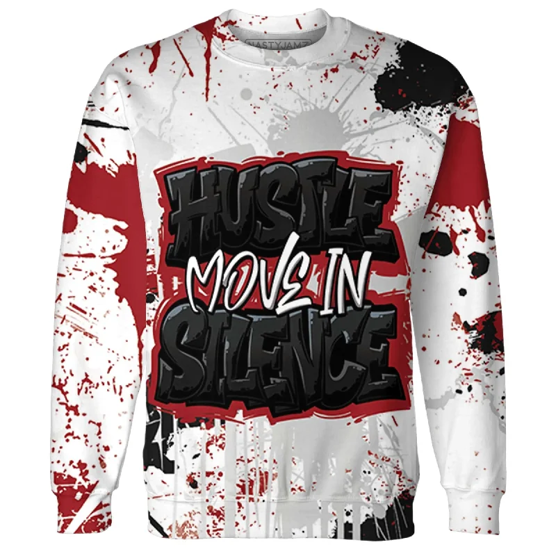 NastyJamz Retro Red Taxi 12s Sweatshirt Match Hustle Move In Silence 3D